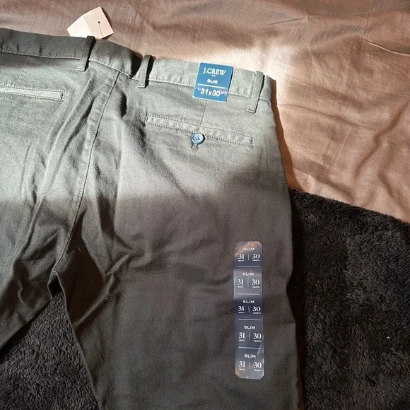 NEW WITH TAGS J. Crew slim chino black 31x30 size 31 - Picture 2 of 3